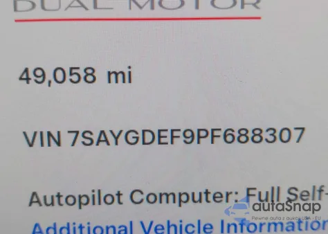2023 Tesla Model Y Performance Dual Motor All-Wheel Drive from USA, damaged, VIN 7SAYGDEF9PF688307